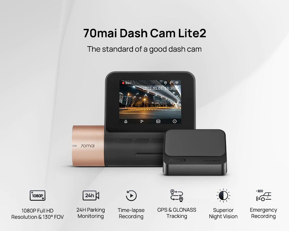 70mai PRO dash cam Lite Mode Parking 24H WIFI